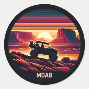 Adesivo Moab Utah UTV Sunset Red Rocks
