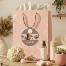 Adesivo Mocha Brown Script Logo Photo Lashes Thank You 