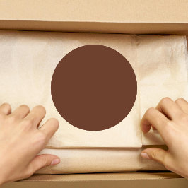 Adesivo Mocha Brown Solid Color | Clássico | Elegante