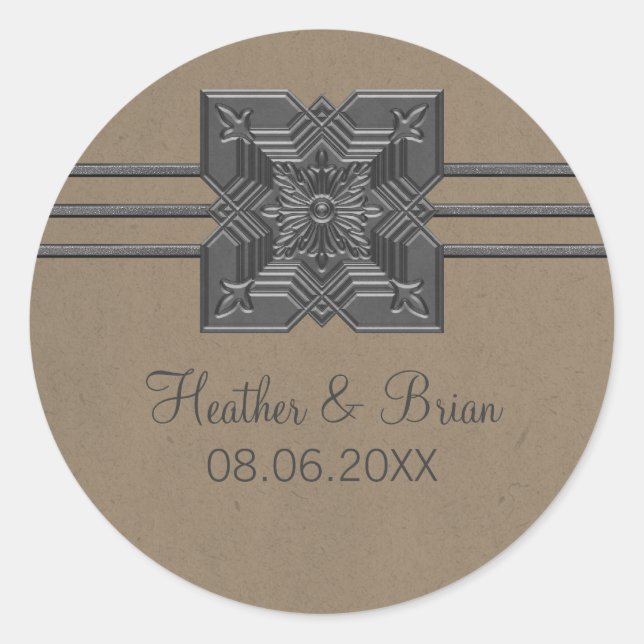 Adesivo Mocha Medallion Border Wedkers (Frente)