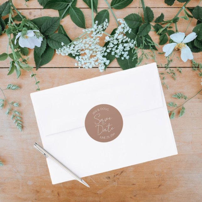 Adesivo Mocha Stylized Wedding Salvar Data (In Situ Wedding)