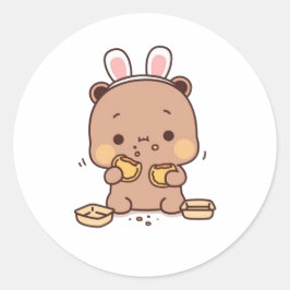 Adesivo Mochi Brownie Bear E Baby Panda