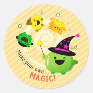 Adesivo Mochi o Dia das Bruxas - faça sua própria mágic