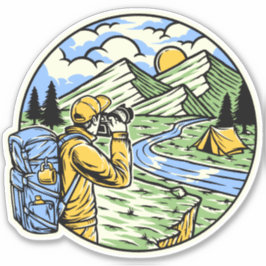 Adesivo Mochila De Trilha Camping Fotógrafo Da Natureza