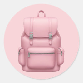 Adesivo Mochila rosa encantadora Emoji