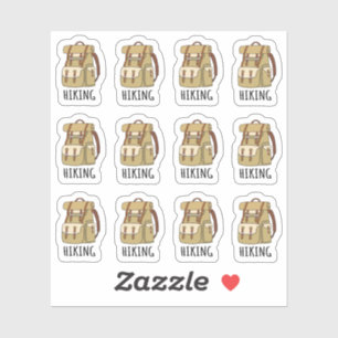 Adesivo Mochilas de Trilha Viagem Planejador de Escalada d