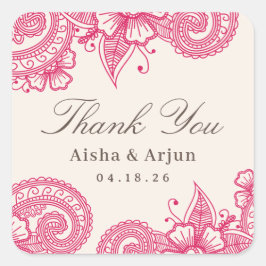 Adesivo Mod Mehandi Wedding Favor Stickers