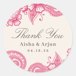 Adesivo Mod Mehandi Wedding Favor Stickers