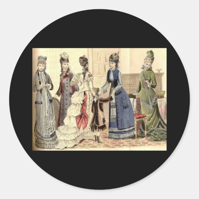 Adesivo Moda das Mulheres Vitorianas (Frente)