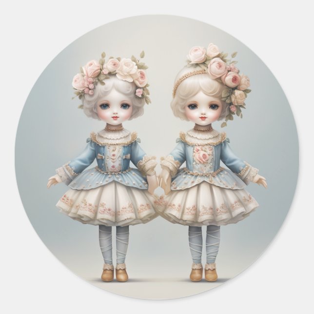 Adesivo Moda de Ballet Quebra-Nozes-Rosinhas (Frente)