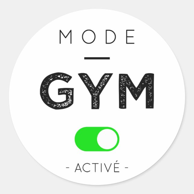 Adesivo Mode gym active (Frente)