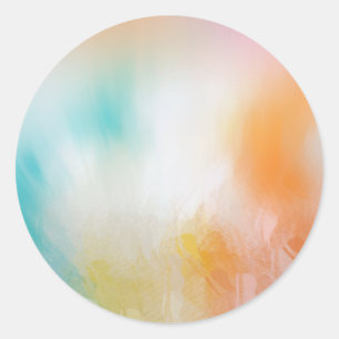 Adesivo Modelo Azul Laranja Amarelo Vermelho Abstrato Colo