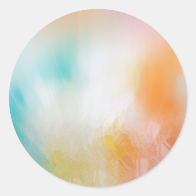 Adesivo Modelo Azul Laranja Amarelo Vermelho Abstrato Colo (Frente)