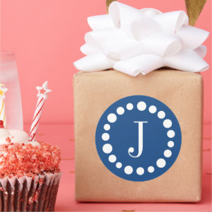 Adesivo Modelo azul monograma