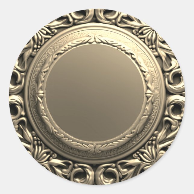 Adesivo Modelo da Medalha Dourada (Frente)