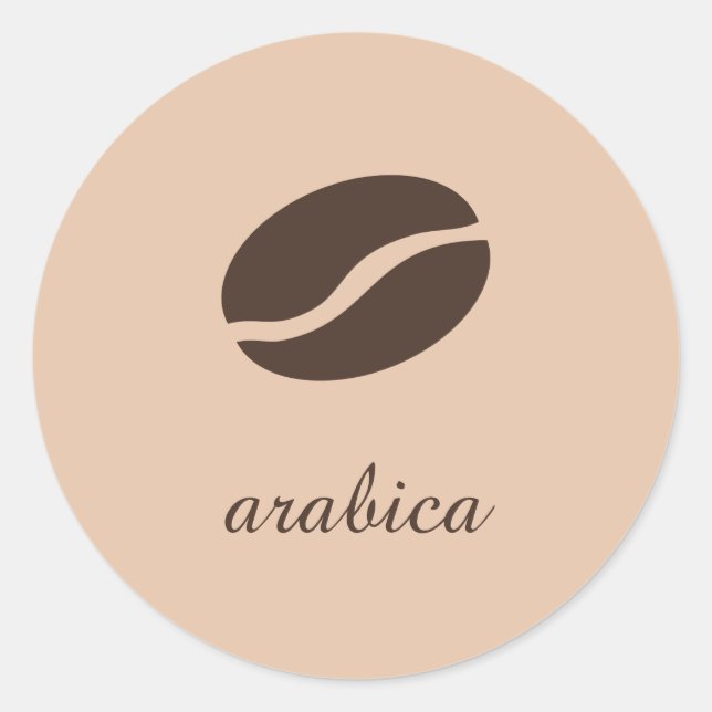 Adesivo Modelo da variedade de café (Frente)