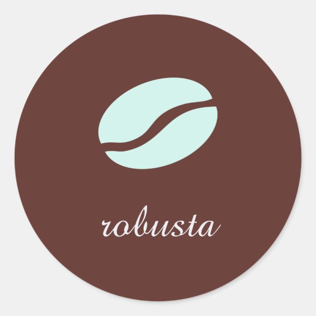 Adesivo Modelo da variedade de café (Frente)