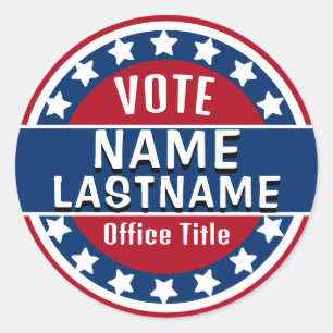 Adesivo Modelo de campanha personalizada