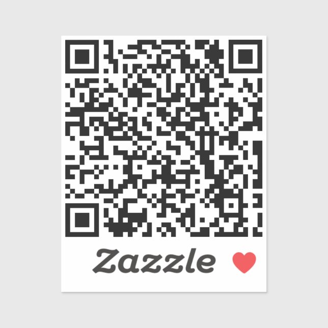 Adesivo Modelo de Código QR Personalizado (Folha)