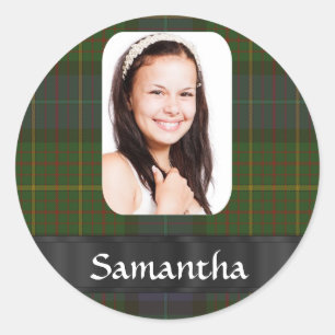 Adesivo modelo de foto de xadrez tartan da Califórnia