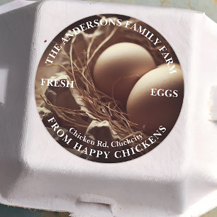 Adesivo Modelo de Fotografia Nest de Ovos de Cuta Personal