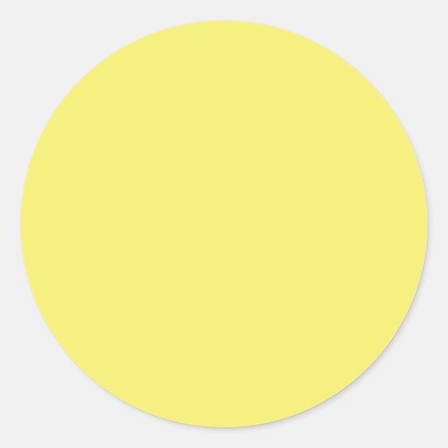 Adesivo Modelo de fundo amarelo FFFF66 de cor sólida (Frente)