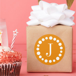 Adesivo Modelo de laranja monograma