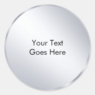 Adesivo Modelo de Prata Metálica Personalizado Adicione Se