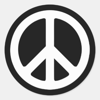 Adesivo Modelo de Símbolo de Paz Branco