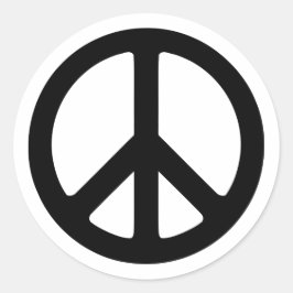 Adesivo Modelo de Símbolo de Paz Preto