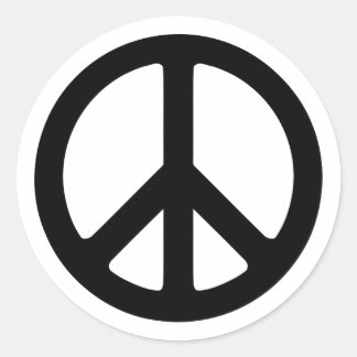Adesivo Modelo de Símbolo de Paz Preto
