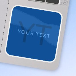 Adesivo Modelo de texto editável para nome monogramado etc