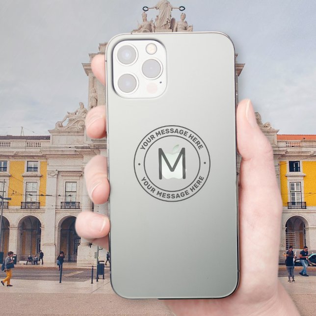 Adesivo Modelo de Texto Personalizável | Transparente (Criador carregado)