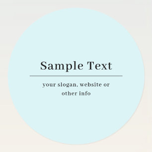 Adesivo Modelo de texto simples e elegante   Azul