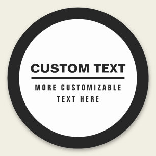 Adesivo Modelo de texto simples e personalizável em negrit