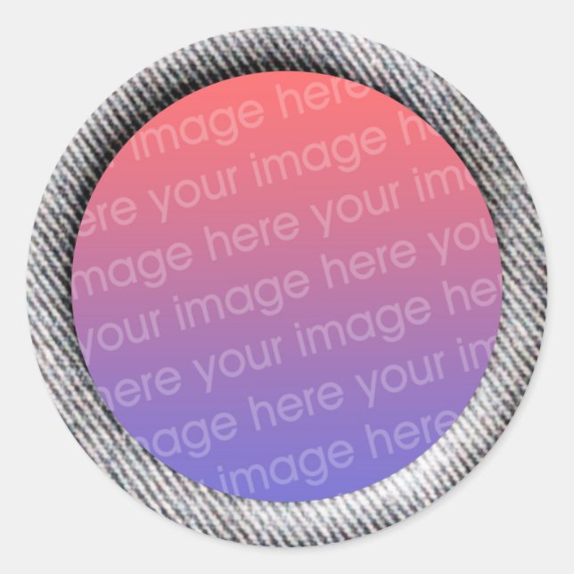 Adesivo Modelo Denim (borda do quadro de efeito 3d) (Frente)