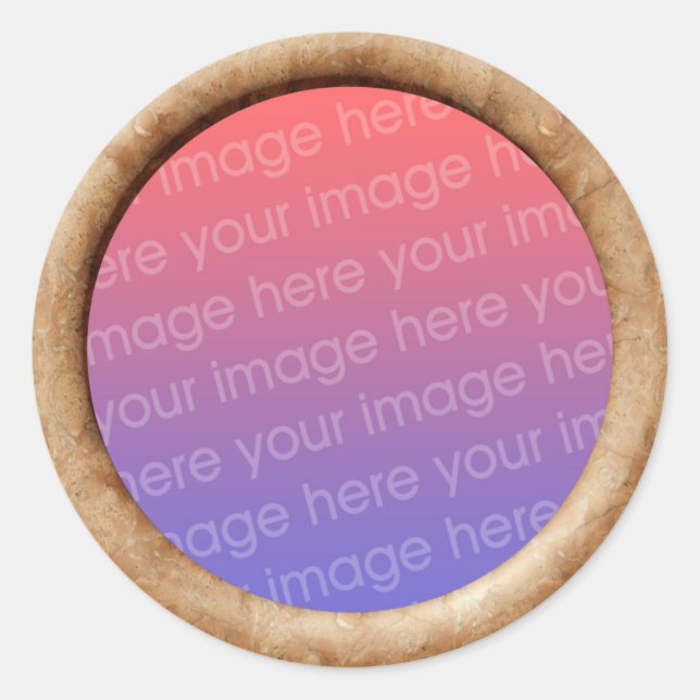 Adesivo Modelo do bloco (borda do quadro de efeito 3d) (Frente)