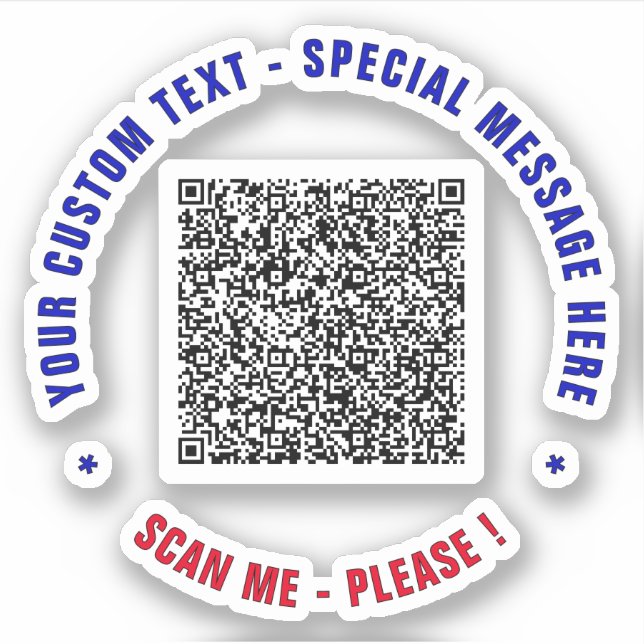 Adesivo Modelo do Varredura de Código QR e do Vinheta de T (Frente)