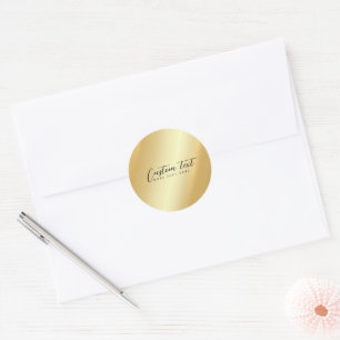 Adesivo Modelo Dourado Seu Texto Personalizado Caligrafia