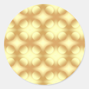 Adesivo Modelo Elegante Vazio dos Círculos Dourados de Gla