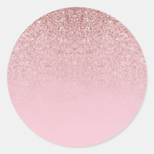 Adesivo Modelo em Branco com Brilho em Dourado Rosado Mode