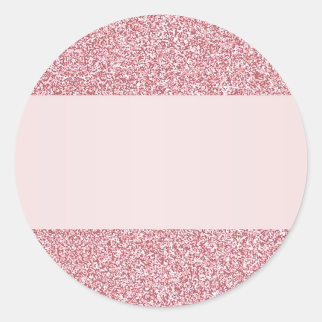 Adesivo Modelo em Branco com Efeito Rose Gold Glitter Adic (Frente)