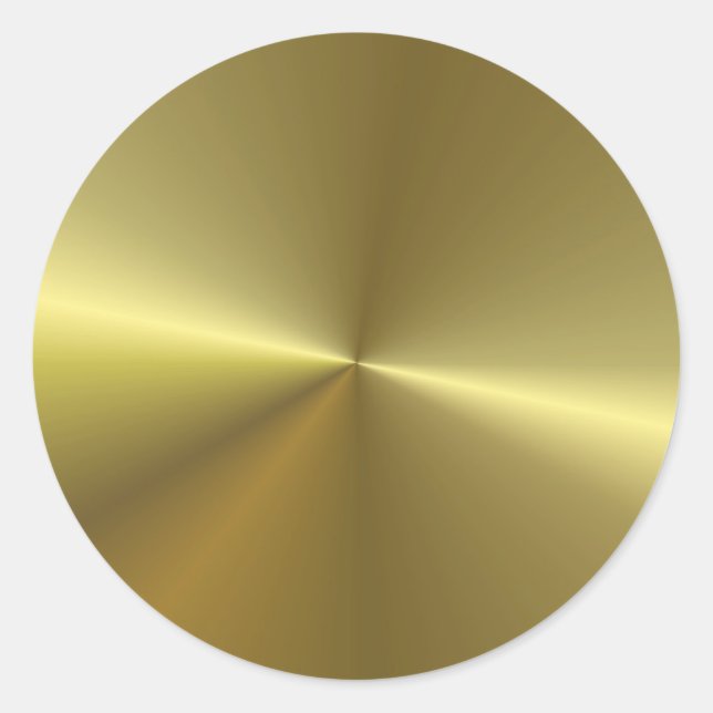 Adesivo Modelo em Branco com Estilo Falso Dourado Metálico (Frente)