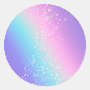 Adesivo Modelo em Branco com Estrelas Bokeh, Arte de Texto