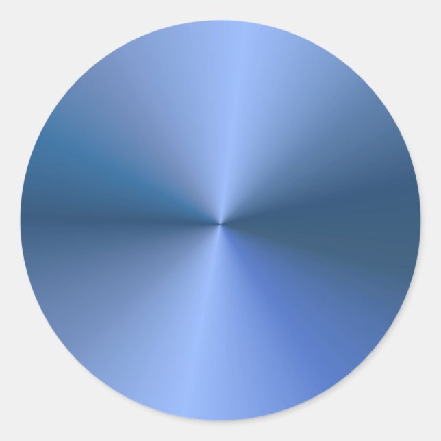Adesivo Modelo em Branco com Visual Azul Metálico Elegante (Frente)