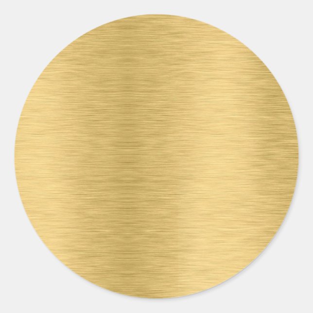 Adesivo Modelo Em Branco Crie Seu Próprio Texto Dourado (Frente)