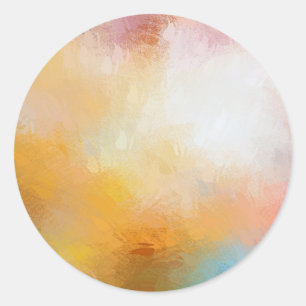 Adesivo Modelo em Branco de Arte Abstrata Colorido Rosa Ve