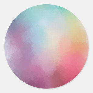 Adesivo Modelo em Branco de Arte Abstrata Colorido Vermelh