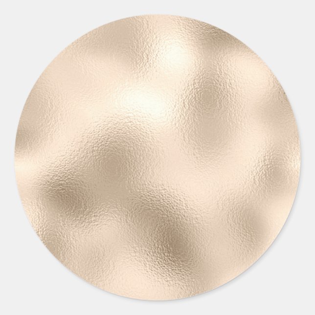 Adesivo Modelo em Branco de Bronze Reluzente, Arte de Text (Frente)