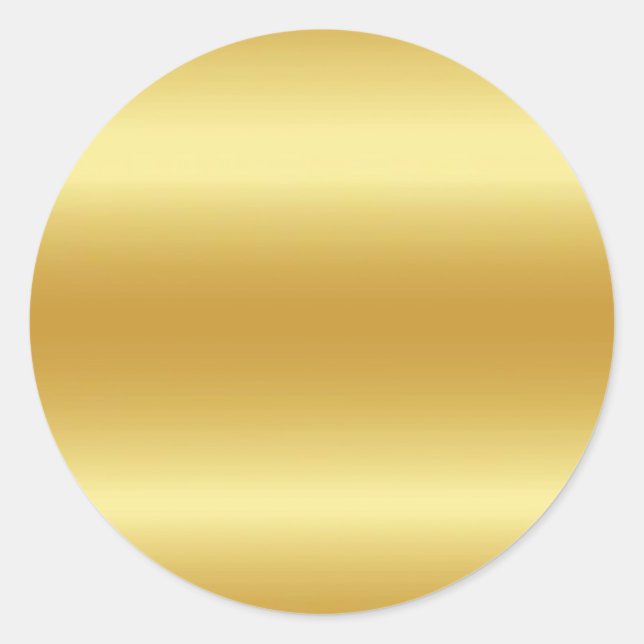 Adesivo Modelo em Branco de Ouro Falso (Frente)